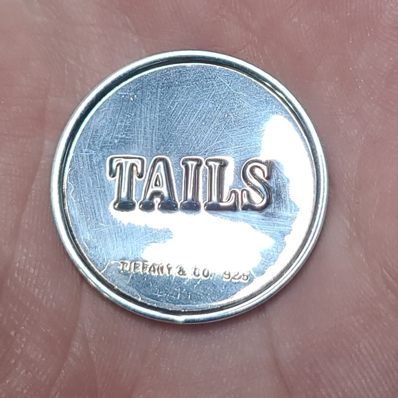 Tiffany & Co. Heads and Tails Coin Sterling Silver 925 Rare Collectible - Picture 5 of 6